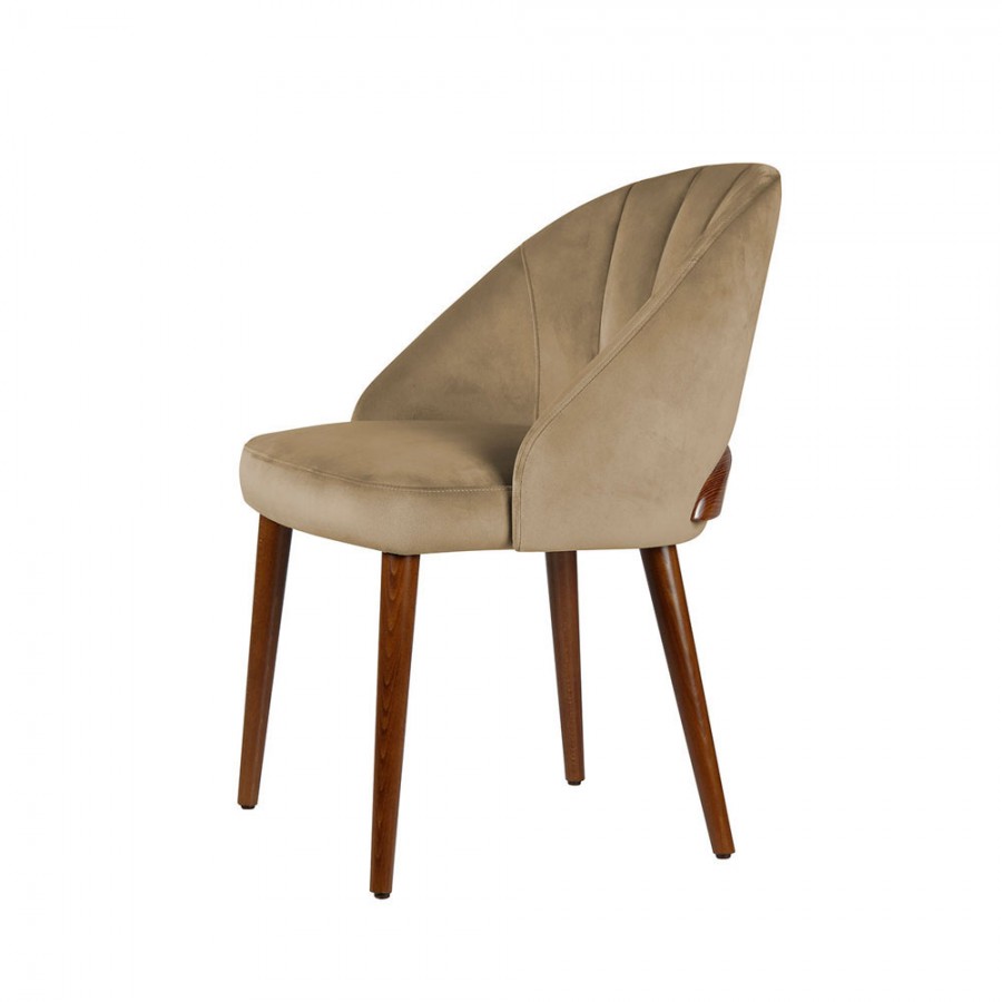 Scaun pentru dining Contractin, Chelsea Flute Wood S